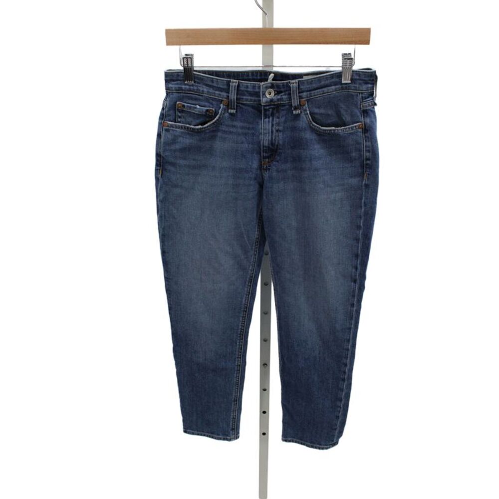 Rag & Bone Women Cropped Blue Mid Rise Cotton Jeans Size 25